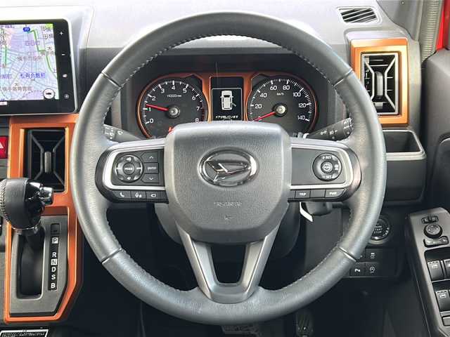 ダイハツ タフト G ターボ 秋田県 2020(令2)年 2万km コンパーノレッド 4WD/ワンオーナー/純正SDナビ/Bluetooth、CD/DVD、フルセグTV/全方位カメラ/レーダークルーズコントロール/ドライブレコーダー/ガラスルーフ/前席シートヒーター/社外15インチAW/純正15インチAWサマータイヤ積込/保証書、取説