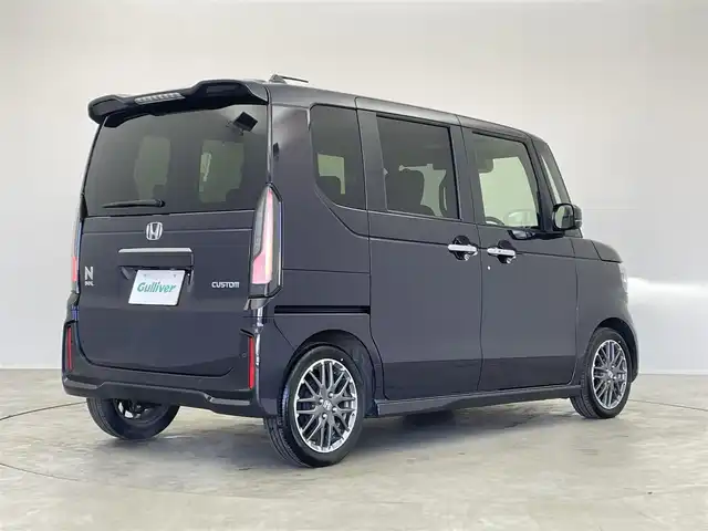 ホンダ Ｎ ＢＯＸ カスタム ターボ 埼玉県 2024(令6)年 0.6万km トワイライトミストブラックパール ホンダセンシング/衝突軽減ブレーキ/レーンキープ/アダプティブクルーズコントロール/オートハイビーム/誤発進抑制機能/純正9インチSDナビ/DTV DVD CD BT USB SD iPod/マルチビューカメラ/パドルシフト/両側パワースライドドア/ハーフレザー/前席シートヒーター/オートリトラミラー/チップアップシート/LEDオートライト/スペアキー
