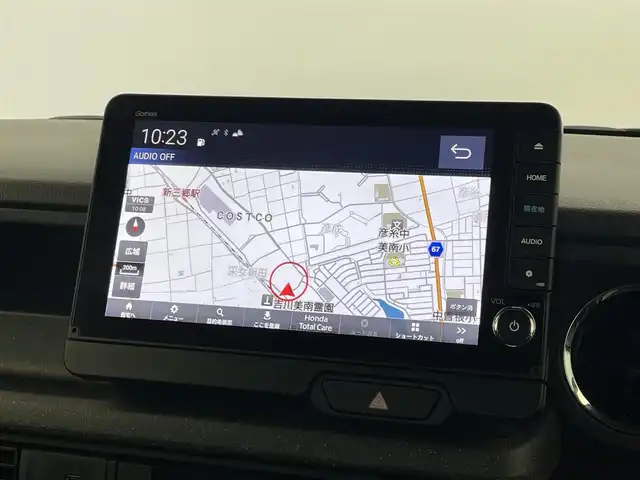 ホンダ Ｎ ＢＯＸ カスタム ターボ 埼玉県 2024(令6)年 0.6万km トワイライトミストブラックパール ホンダセンシング/衝突軽減ブレーキ/レーンキープ/アダプティブクルーズコントロール/オートハイビーム/誤発進抑制機能/純正9インチSDナビ/DTV DVD CD BT USB SD iPod/マルチビューカメラ/パドルシフト/両側パワースライドドア/ハーフレザー/前席シートヒーター/オートリトラミラー/チップアップシート/LEDオートライト/スペアキー