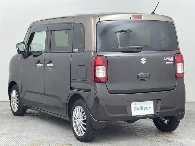 スズキ ワゴンＲ スマイル HYBRID X 道央・札幌 2024(令6)年 1.2万km アーバンブラウンパールM / ウッディブラウン ・４WD/・寒冷地仕様/・純正メモリナビ/　CD／DVD／Bluetooth／フルセグ/・全方位モニター/・ビルトインETC/・社外ドライブレコーダー/・衝突軽減ブレーキ/・レーンキープアシスト/・横滑り防止装置/・アイドリングストップ/・コーナーセンサー/・両側パワースライドドア/・前席シートヒーター/・ステアリングスイッチ/・USB入力端子/・LEDヘッドライト/・フォグライト/・スマートキー/・プッシュスタート