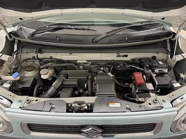 スズキ ハスラー HYBRID X ターボ 三重県 2020(令2)年 1.4万km オフブルーM マイルドハイブリッド・ターボ/4WD/MTモード付インパネCVT/メーカーOP 純正9インチナビ/（CD/DVD/FM/AM/Bluetooth/USB/iPod/SmartDeviceLink/Apple CarPlay/AndroidAuto）/【OP】全方位モニター/ビルトイン ETC/スズキセーフティサポート/・デュアルカメラブレーキサポート/・車線逸脱警報機能／ふらつき警報機能／車線逸脱抑制機能/・アダプティブクルーズコントロール（全車速追従機能付）/・リヤパーキングセンサー/・標識認識機能（車両進入禁止、はみ出し通行禁止、最高速度、一時停止）/装備/【4WD車限定装備】/●スノーモードスイッチ/●グリップコントロール/●ヒルディセントコントロール/・シートヒーター（D/N）/・オートエアコン/・オートライト/・LED ヘッドランプ＋フロントフォグランプ/・ハイビームアシスト/・パドルシフト/・ステアリングスイッチ/・プッシュスタート/・電動格納ドアミラー（ウインカーランプ付）/・純正15inAW/・保/取/ナビ取/・予備スマートキーx1