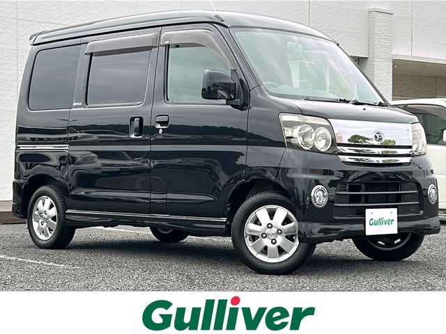 ダイハツ アトレー ワゴン カスタム ターボ RS 千葉県 2006(平18)年 12.9万km ブラックマイカ オーディオ　ターボ　両側スライドドア　純正サイド　リアスポイラー　純正アルミホイール　社外フロアマット　キセノンヘッドライト　ＡＢＳ　エアバッグＷ　リモコンキー　ドアバイザー　取扱説明書　保証書