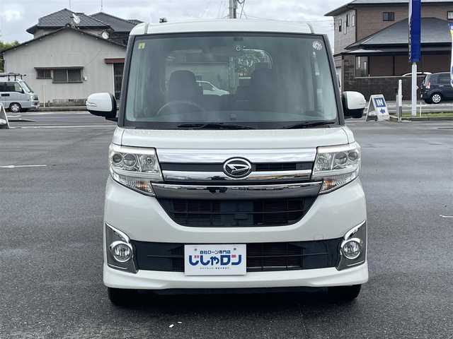 ダイハツ タント カスタム X スマートセレ SN 佐賀県 2014(平26)年 6.7万km パールホワイトⅢ （株）IDOMが運営する【じしゃロン佐賀店】の自社ローン専用車両になります。/こちらは現金またはオートローンご利用時の価格です。自社ローンご希望の方は別途その旨お申し付けください/スマートアシスト機能なしです/・登録時６６，１１８キロ　/・片側電動スライド　/・ＳＤナビ　　/・ＢＴオーディオ　/・ワンセグＴＶ　/・ＨＤＭＩ　ＵＳＢ　/・社外ＥＴＣ　/・バックカメラ