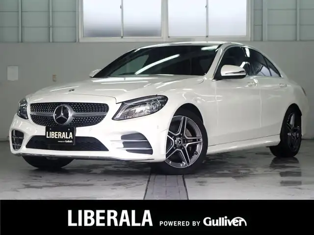 メルセデス・ベンツ Ｃ２２０ｄ アバンギャルド　AMGライン 兵庫県 2019(平31)年 3.9万km ダイヤモンドホワイト 純正ナビ/バックカメラ/TV/カープレイ/エアサス/オートハイビーム/黒革/パワーシート/シートヒーター/ACC/LKA/BSM