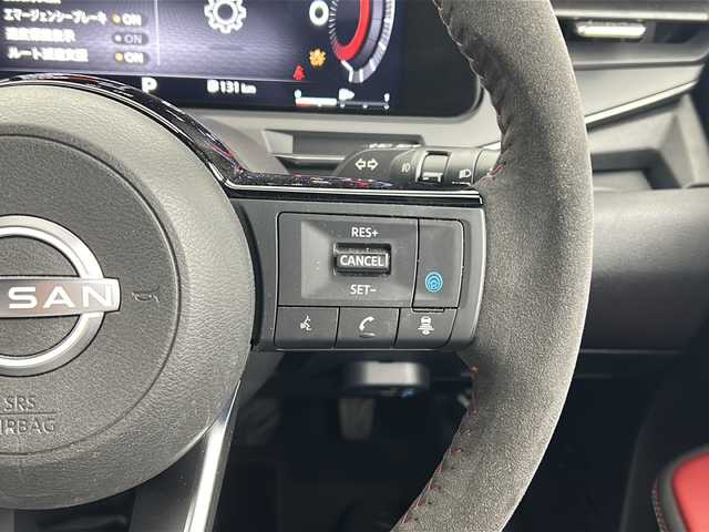 日産 オーラ ニスモ 宮城県 2021(令3)年 2.4万km スーパーブラック プロパイロット/ハーフレザーシート/インテリジェントエマージェンシーブレーキ/インテリジェントBSI/インテリジェントアラウンドビューモニター/駐車支援/標識検知支援/純正9型ナビ/・BT・USB・HDMI/フルセグTV/デジタルインナーミラー/革巻きステアリング/ステアリングスイッチ/LEDヘッドライト/LEDフォグライト/純正ドライブレコーダー（フロント）/ビルドインETC2.0/電動パーキングブレーキ/プッシュスタート/スマートキー×2/純正フロアマット/純正17インチアルミホイール/横滑り防止装置/ワイヤレス充電