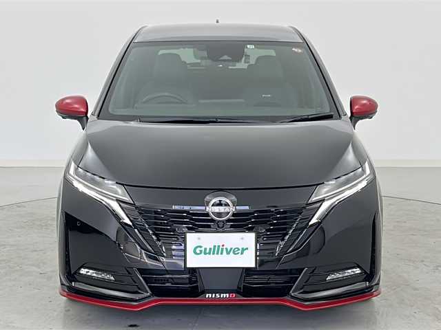 日産 オーラ ニスモ 宮城県 2021(令3)年 2.4万km スーパーブラック プロパイロット/ハーフレザーシート/インテリジェントエマージェンシーブレーキ/インテリジェントBSI/インテリジェントアラウンドビューモニター/駐車支援/標識検知支援/純正9型ナビ/・BT・USB・HDMI/フルセグTV/デジタルインナーミラー/革巻きステアリング/ステアリングスイッチ/LEDヘッドライト/LEDフォグライト/純正ドライブレコーダー（フロント）/ビルドインETC2.0/電動パーキングブレーキ/プッシュスタート/スマートキー×2/純正フロアマット/純正17インチアルミホイール/横滑り防止装置/ワイヤレス充電