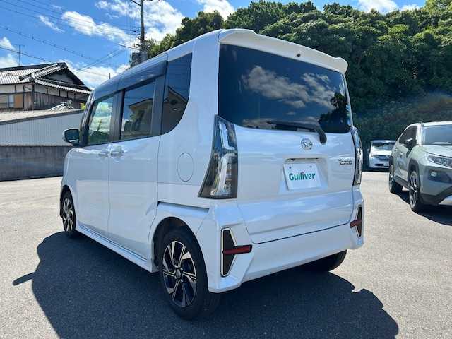 ダイハツ タント カスタム X セレクション 大阪府 2020(令2)年 3.4万km シャイニングホワイトパール 社外ナビ(BT/フルセグ)/バックカメラ/衝突被害軽減/レーンキープアシスト/横滑り防止装置/盗難防止装置/アイドリングストップ/コーナーセンサー/両側パワースライドドア/ハーフレザーシート/シートヒーター/ビルトインETC/LEDヘッドライト/オートライト/オートマチックハイビーム/エンジンスタートボタン