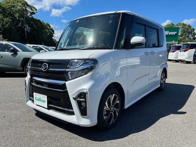 ダイハツ タント カスタム X セレクション 大阪府 2020(令2)年 3.4万km シャイニングホワイトパール 社外ナビ(BT/フルセグ)/バックカメラ/衝突被害軽減/レーンキープアシスト/横滑り防止装置/盗難防止装置/アイドリングストップ/コーナーセンサー/両側パワースライドドア/ハーフレザーシート/シートヒーター/ビルトインETC/LEDヘッドライト/オートライト/オートマチックハイビーム/エンジンスタートボタン
