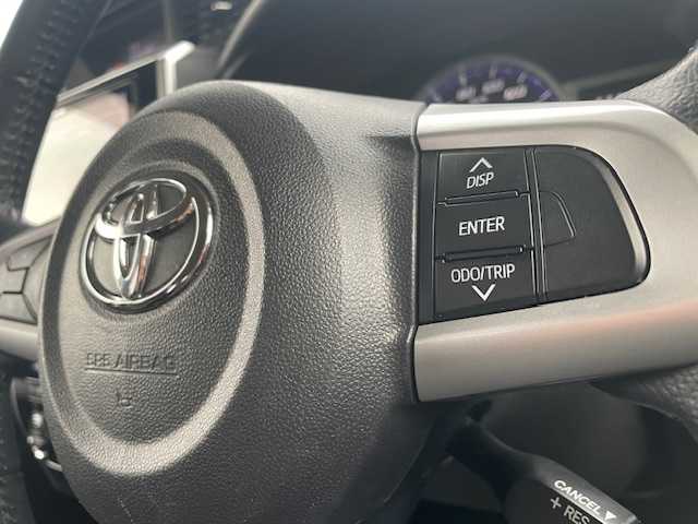 トヨタ ルーミー カスタムG S 静岡県 2018(平30)年 3.4万km ブラックマイカメタリック/レーザーブルークリスタルシャイン 2トーン ●社外9インチナビ/(フルセグ/CD/DVD/Bluetooth)/(X92)/●バックカメラ/●クルーズコントロール/●プリクラッシュセーフティー/●レーントレーシングアシスト/●LEDヘッドライト/●オートライト/●フォグランプ/●電動格納ウインカーミラー/●ETC/●両側パワースライドドア/●純正フロアマット/●ドアバイザー/●前方ドライブレコーダー/●プッシュスタート/●スマートキー/●純正14インチアルミホイール/●ダブルSRS+ABS