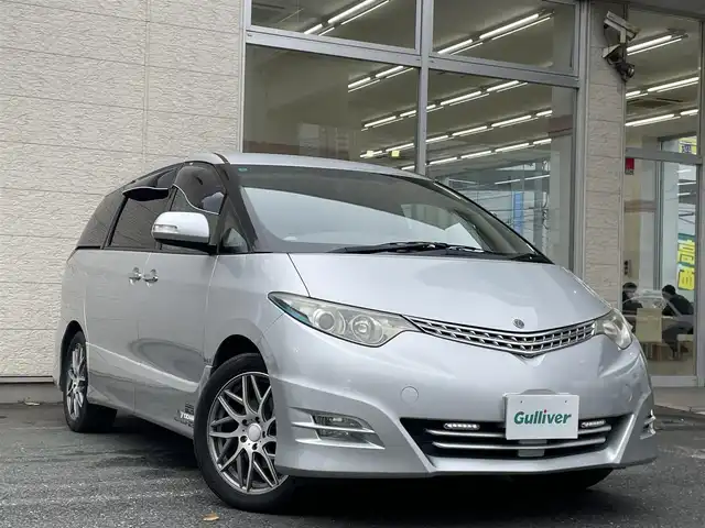 トヨタ エスティマ アエラス Gエディション 埼玉県 2007(平19)年 10.7万km シルバーM /社外メモリナビ//フルセグTV//バックカメラ//フリップダウンモニター//両側パワースライドドア//ビルトインETC//スマートキー//キセノン//2ndシートオットマン//Wエアバッグ//ABS//オートライト//Fフォグランプ//スモークフィルム//ドアバイザー//社外18インチAW//新車時保証書//取扱説明書//ナビ取説
