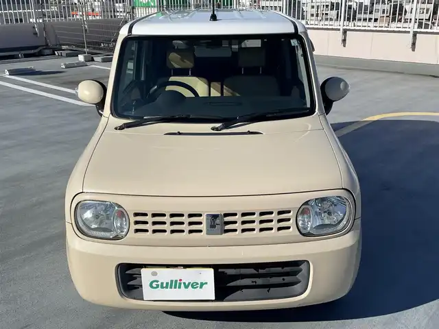 スズキ ラパン X 東京都 2009(平21)年 8.6万km ベージュⅡ 純正CDデッキ/純正１４インチアルミ/エンジンプッシュボタン/スマートキー/バイザー・マット/ABS/Wエアバック/取説