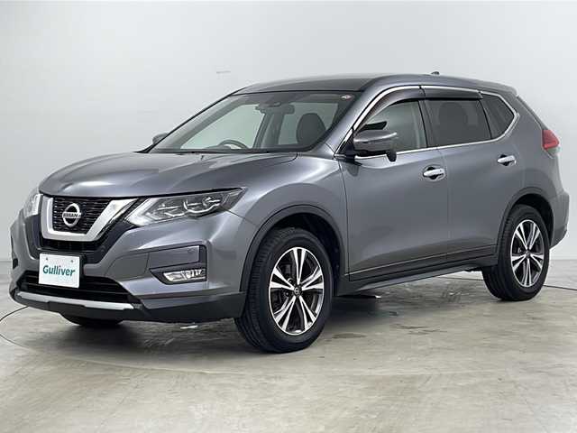 日産 エクストレイル 20X 道央・札幌 2018(平30)年 5.3万km ダークメタルグレー ・純正９インチフルセグナビ　/・バックカメラ　/・Ｂｌｕｅｔｏｏｔｈ　/・Ｂｌｕ－ｒａｙ　/・ＤＶＤ　ＣＤ　/・純正ドラレコ　/・電動リヤゲート　/・エマージェンシーブレーキ　/・オートライト　/・スマートキー　/・コーナーセンサー/・プッシュスタート/・オートエアコン/・フォグランプ/・純正アルミホイール