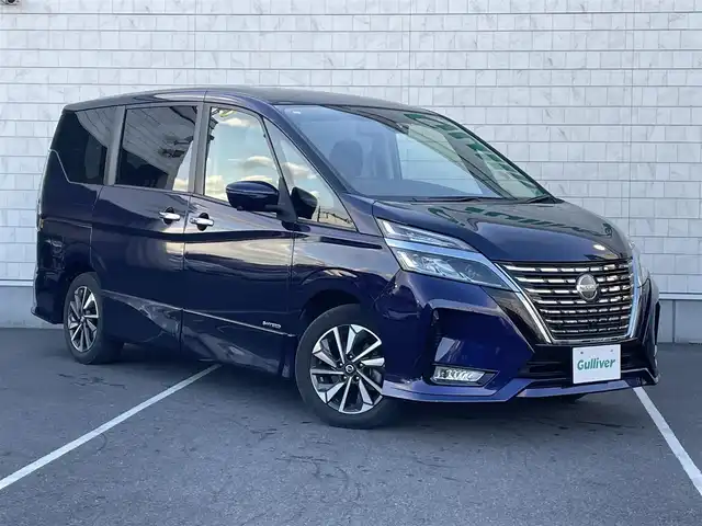 日産 セレナ ハイウェイスター V 栃木県 2021(令3)年 5.5万km アズライトブルー 純正ナビ/フルセグTV/バックカメラ/インテリジェントアラウンドビューモニター/ビルトインETC/ドライブレコーダー/インテリジェントルームミラー/全方位運転支援システム/インテリジェントエマージェンシーブレーキ/クルーズコントロール/プロパイロット/ハンズフリーパワースライドドア(両側)/LEDヘッドランプ/オートライト/純正16インチアルミ/革巻きステアリング/オートエアコン/インテリジェントキー/禁煙車/保証書