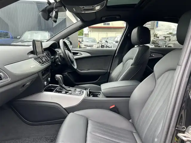 アウディ Ａ６ 2．0 TFSI クワトロ 道東・釧路十勝 2018(平30)年 4.4万km ミトスブラックメタリック Sラインパッケージ/アシスタンスパッケージ/　・アダプティブクルーズコントロール/　・アクティブレーンアシスト/サンルーフ/バーチャルコックピット/黒革/シートヒーター/メモリ付きパワーシート(D席)/BOSEサウンドシステム/360°カメラ/純正ナビ/TV/CD/BT/DVD/純正フロアマット/キセノンヘッドライト/オートライト/リアフォグライト/ETC