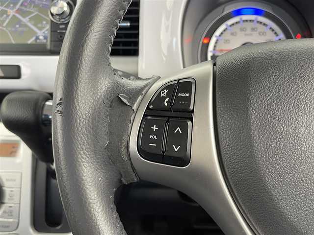 スズキ ハスラー X 大分県 2015(平27)年 14万km サマーブルーM 純正メモリーナビSmart　Access/Bluetooth接続/USB入力端子/HDMI入力端子/AUX/microSD再生/AM/FM/ワンセグ/バックカメラ/ETC/ステアリングスイッチ/シートヒーター/フォグランプ/アイドリングストップ/デュアルカメラブレーキサポート（衝突被害軽減ブレーキ）/車線逸脱警報機能/誤発進抑制機能