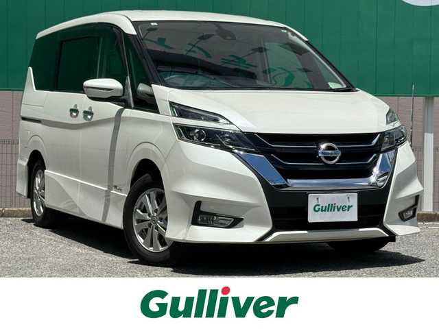 日産 セレナ ハイウェイスター 千葉県 2016(平28)年 6.3万km ブリリアントホワイトパール 社外メモリナビ（MDV-D706BTW）/　（BT/DVD/CD/AM/FM)/フルセグ/クルーズコントロール/バックカメラ/エマージェンシーブレーキ/レーンキープ/前後ドラレコ/両側イージークローザードア/オートライト/LEDライト/純正アルミホイール/アイドリングストップ