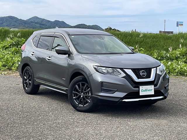 日産 エクストレイル ハイブリッド 20S 新潟県 2021(令3)年 5.1万km ダークメタルグレー 4WD/純正SDナビ/CD/DVD/BT/フルセグテレビ/全方位カメラ/ETC/ドライブレコーダー/衝突被害軽減ブレーキ/レーンキープアシスト/レーダークルーズコントロール/革シート/パワーシート/MTモード付きAT/ステアリングスイッチ/スマートキー/プッシュスタート/LEDヘッドライト/オートライト/オートハイビーム/純正17インチアルミホイール
