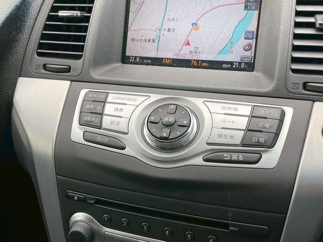 日産 ムラーノ 250XL FOUR 岩手県 2009(平21)年 3.6万km スーパーブラック 純正ナビ/BT/CD/DVD/クルーズコントロール/電動リアゲート/社外GPSレーダー/前方ドラレコ/ETC/フロアマット/純正アルミホイール/オートライト