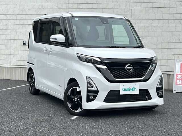 日産 ルークス HWS X プロパイロットED 千葉県 2020(令2)年 2.1万km ホワイトパール 純正９インチナビフルセグTV/（CD/DVD/SD/SDREC/Bluetooth)/アラウンドビューカメラ/両側パワースライドドア/プロパイロット/レーダークルーズコントロール/エマージェンシーブレーキシステム/LEDヘッドライト/LEDフォグランプ/オートハイビーム/レーンキープアシスト/アイドリングストップ/電動パーキングブレーキ/オートブレーキホールド/取扱説明書/保証書
