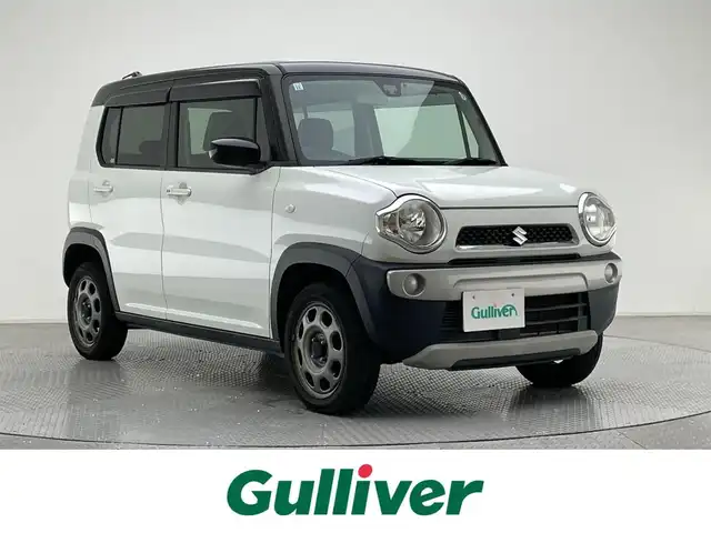 スズキ ハスラー G 兵庫県 2015(平27)年 7.9万km クリスタルホワイトパール/ブラック2トーン ・社外SDナビ/・ワンセグTV/・DVD再生可能/・バックカメラ/・ETC/・シートヒーターD席のみ/・衝突軽減ブレーキ/・アイドリングストップ/・横滑り防止装置/・スマートキー/・プッシュスタート/・社外フロアマット/・ドアバイザー