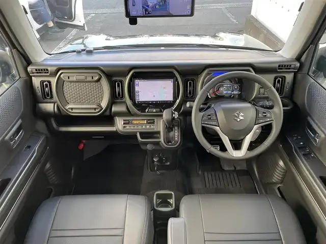 スズキ ハスラー タフワイルド・ターボ 東京都 2025(令7)年 0.2万km クールカーキPM 純正ナビ/バックカメラ/フルセグTV/スズキセーフティセンス/・デュアルカメラブレーキサポート/・誤発進抑制機能/・車線逸脱警報機能・抑制機能/・ふらつき警報機能/・先行車発進お知らせ機能/・アダプティブクルーズコントロール/ETC/ミラー型ドライブレコーダー/社外AW15インチ/純正AWタイヤ付き4本セット車載/革調シートカバー/柿本スポーツマフラー/純正フロアマット/パドルシフト/純正サイドバイザー