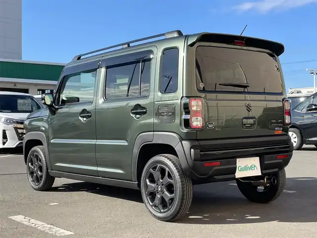 スズキ ハスラー タフワイルド・ターボ 東京都 2025(令7)年 0.2万km クールカーキPM 純正ナビ/バックカメラ/フルセグTV/スズキセーフティセンス/・デュアルカメラブレーキサポート/・誤発進抑制機能/・車線逸脱警報機能・抑制機能/・ふらつき警報機能/・先行車発進お知らせ機能/・アダプティブクルーズコントロール/ETC/ミラー型ドライブレコーダー/社外AW15インチ/純正AWタイヤ付き4本セット車載/革調シートカバー/柿本スポーツマフラー/純正フロアマット/パドルシフト/純正サイドバイザー
