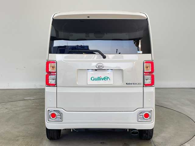 ダイハツ ウェイク G ターボ リミテッド SAⅢ 兵庫県 2020(令2)年 2.1万km パールホワイトⅢ ・純正8インチナビ/・フルセグ・BT・DVD・HDMI・USB/・全方位カメラ/・両側パワースライドドア/・ETC/・社外前方ドライブレコーダー/・スマートアシストIII/・衝突軽減ブレーキ/・レーンキープアシスト/・オートハイビーム/・誤発進抑制機能/・ステアリングスイッチ/・スマートキー/・プッシュスタート/・LEDヘッドライト/・フォグランプ/・オートライト/・社外マフラー/・純正16インチアルミホイール