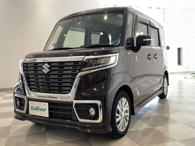 スズキ スペーシア カスタム HYBRID GS 福井県 2020(令2)年 5.3万km アーバンブラウンパールメタリック 社外7インチナビ/フルセグTV/バックカメラ/スズキセーフティサポート/ETC/前後ドライブレコーダー/パワースライドドア/シートヒーター/オートライト/LEDヘッドライト/純正AW/プッシュスタート/スマートキー/フォグランプ/ステアリングスイッチ/純正フロアマット/ウィンカーミラー