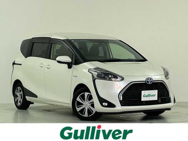 トヨタ シエンタ ハイブリッド G クエロ 大阪府 2019(令1)年 5.2万km ホワイトパールクリスタルシャイン トヨタセーフティセンス/　・衝突軽減ブレーキ/　・プリクラッシュセーフティ　PCS/　・レーンキープアシスト　LKA/　・クルーズコントロール/純正メモリナビ/　AM/FM/CD/DVD/Bluetooth/フルセグTV/バックカメラ/両側パワースライドドア /ハーフレザーシート/LEDオートライト/フォグランプ/スマートキー/プッシュスタート/ビルトインETC2.0/前後コーナーセンサー/パーキングサポートブレーキ/純正１５インチアルミホイール/純正フロアマット/電格ミラー/ドアバイザー