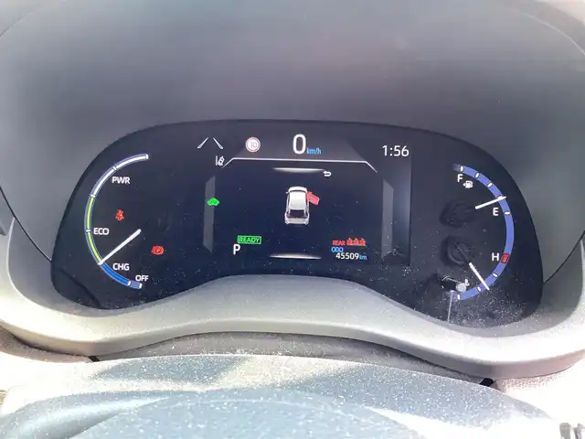 トヨタ ヤリスクロス ハイブリッド Z 岡山県 2021(令3)年 4.6万km ブラックマイカ/ホワイトパールクリスタルシャイン 2トーン 純正ナビ/フルセグTV/BT/全方位カメラ/ETC/ハーフレザーシート/パワーシート/Ｄ/Ｎシートヒーター/ハンドルヒーター/ドラレコ/純正18ＡＷ/LEDヘッドライト/オートライト/オートハイビーム/コーナーセンサー/衝突軽減ブレーキ/レーンキープアシスト/アダプティブクルーズコントロール/オートホールド/スマートキー/プッシュスタート