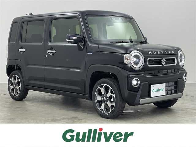 スズキ ハスラー HYBRID X 埼玉県 2025(令7)年 0.1万km未満 ブルーイッシュブラックパール3 届出済未使用車　/純正９インチナビ　/CD DVD 地デジＴＶ Bluetooth/全方位モニター　/スズキセーフティサポート/衝突軽減ブレーキ/レーダークルーズコントロール/レーンキープアシスト/クリアランスソナー /シートヒーター　　/LEDオートライト　/スマートキー/純正アルミホイール