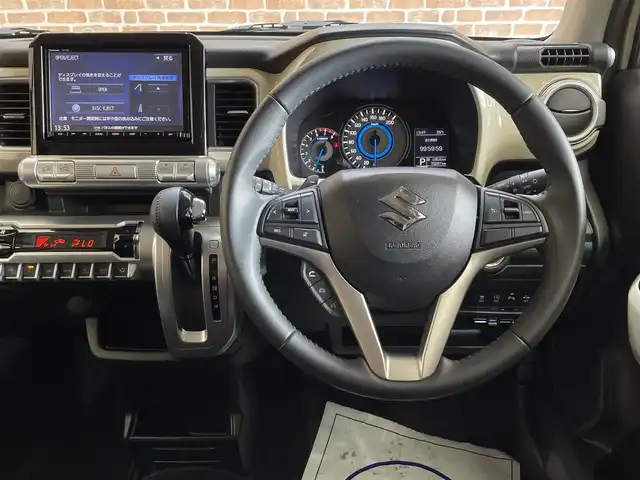 スズキ クロスビー HYBRID MZ 岩手県 2018(平30)年 7万km キャラバンアイボリーパールメタリック/ホワイト 2トーンルーフ ワンオーナー/４WD/ターボ/全方位モニター/スズキセーフティサポート/デュアルセンサーブレーキサポート/車線逸脱警報/ハイビームアシスト/リヤパーキングセンサー/誤発進抑制機能/後退時ブレーキアシスト/ヒルディセントコントロール/クルーズコントロール/パドルシフト/シートヒーター/純正ナビ/（CD/DVD/フルセグ/SD/USB/Bluetooth）/ETC/LEDヘッドライト/純正16インチアルミホイール