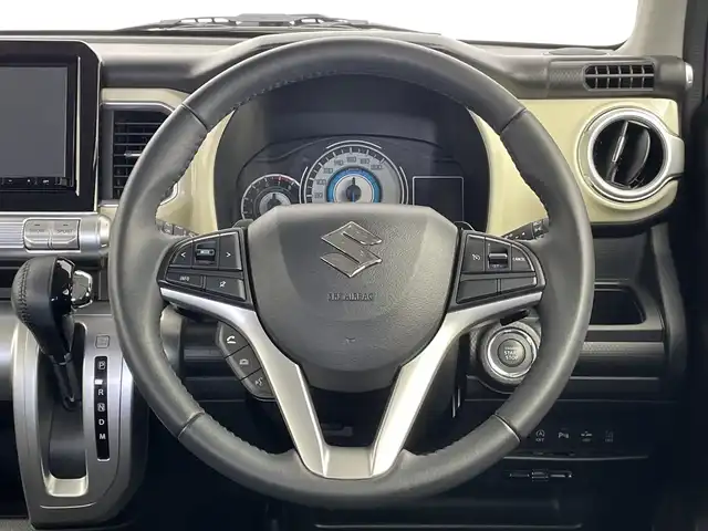 スズキ クロスビー HYBRID MZ 新潟県 2018(平30)年 7.1万km キャラバンアイボリーパールメタリック/ホワイト 2トーンルーフ ワンオーナー/４WD/ターボ/全方位モニター/スズキセーフティサポート/デュアルセンサーブレーキサポート/車線逸脱警報/ハイビームアシスト/リヤパーキングセンサー/誤発進抑制機能/後退時ブレーキアシスト/ヒルディセントコントロール/クルーズコントロール/パドルシフト/シートヒーター/純正ナビ/（CD/DVD/フルセグ/SD/USB/Bluetooth）/ETC/LEDヘッドライト/純正16インチアルミホイール