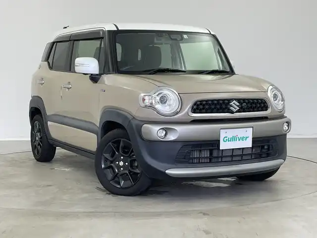 スズキ クロスビー HYBRID MZ 新潟県 2018(平30)年 7.1万km キャラバンアイボリーパールメタリック/ホワイト 2トーンルーフ ワンオーナー/４WD/ターボ/全方位モニター/スズキセーフティサポート/デュアルセンサーブレーキサポート/車線逸脱警報/ハイビームアシスト/リヤパーキングセンサー/誤発進抑制機能/後退時ブレーキアシスト/ヒルディセントコントロール/クルーズコントロール/パドルシフト/シートヒーター/純正ナビ/（CD/DVD/フルセグ/SD/USB/Bluetooth）/ETC/LEDヘッドライト/純正16インチアルミホイール