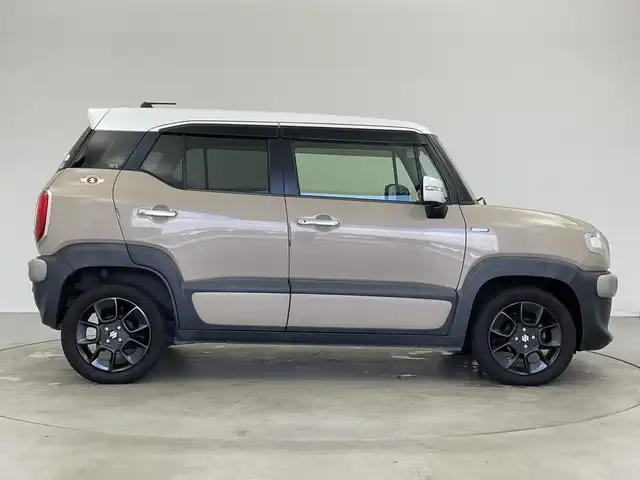 スズキ クロスビー HYBRID MZ 新潟県 2018(平30)年 7.1万km キャラバンアイボリーパールメタリック/ホワイト 2トーンルーフ ワンオーナー/４WD/ターボ/全方位モニター/スズキセーフティサポート/デュアルセンサーブレーキサポート/車線逸脱警報/ハイビームアシスト/リヤパーキングセンサー/誤発進抑制機能/後退時ブレーキアシスト/ヒルディセントコントロール/クルーズコントロール/パドルシフト/シートヒーター/純正ナビ/（CD/DVD/フルセグ/SD/USB/Bluetooth）/ETC/LEDヘッドライト/純正16インチアルミホイール