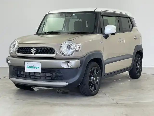 スズキ クロスビー HYBRID MZ 新潟県 2018(平30)年 7.1万km キャラバンアイボリーパールメタリック/ホワイト 2トーンルーフ ワンオーナー/４WD/ターボ/全方位モニター/スズキセーフティサポート/デュアルセンサーブレーキサポート/車線逸脱警報/ハイビームアシスト/リヤパーキングセンサー/誤発進抑制機能/後退時ブレーキアシスト/ヒルディセントコントロール/クルーズコントロール/パドルシフト/シートヒーター/純正ナビ/（CD/DVD/フルセグ/SD/USB/Bluetooth）/ETC/LEDヘッドライト/純正16インチアルミホイール