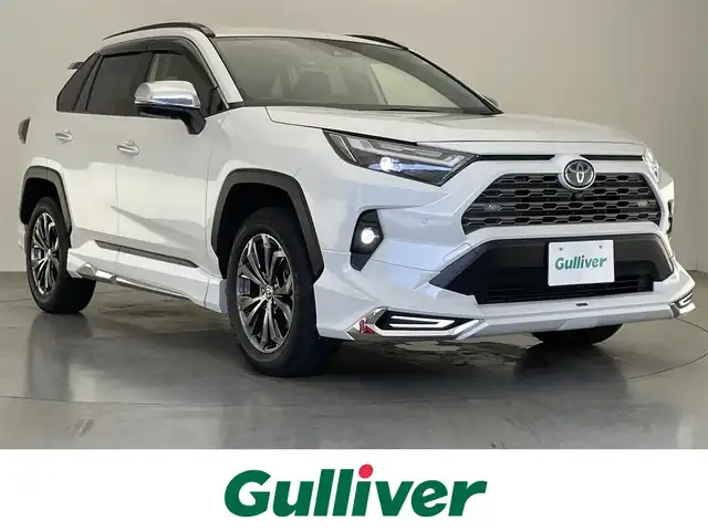 トヨタ ＲＡＶ４ ハイブリッドG 愛知県 2023(令5)年 3.9万km プラチナホワイトパールマイカ 純１０型ナビ　モデリスタ　デジイン　全方位カメラ　ＢＳＭ　電動リヤゲート　セーフティセンス　衝突軽減　オートハイビーム　追従クルコン　電子パーキング　ＥＴＣ２．０　ドラレコ　ステアヒーター
