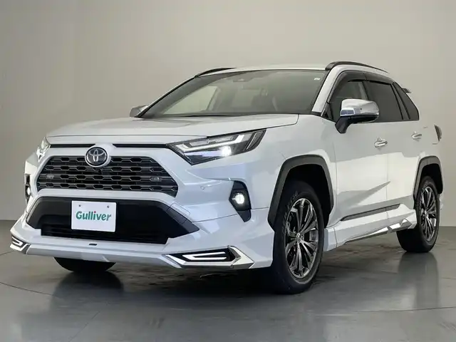 トヨタ ＲＡＶ４ ハイブリッドG 愛知県 2023(令5)年 3.9万km プラチナホワイトパールマイカ 純１０型ナビ　モデリスタ　デジイン　全方位カメラ　ＢＳＭ　電動リヤゲート　セーフティセンス　衝突軽減　オートハイビーム　追従クルコン　電子パーキング　ＥＴＣ２．０　ドラレコ　ステアヒーター