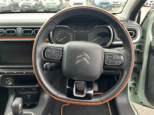 シトロエン シトロエン Ｃ３ インスパイアード by ジャパンコレクション 滋賀県 2020(令2)年 1.8万km アーモンドグリーン 純正ディスプレイオーディオ/　　　　（BT/AM/FM/Appel Carplay）/プッシュスタート/クルコン/バックカメラ/ドラレコ前後/レーンキープアシスト/ドラレコ前後/ETC/スペアキー1本