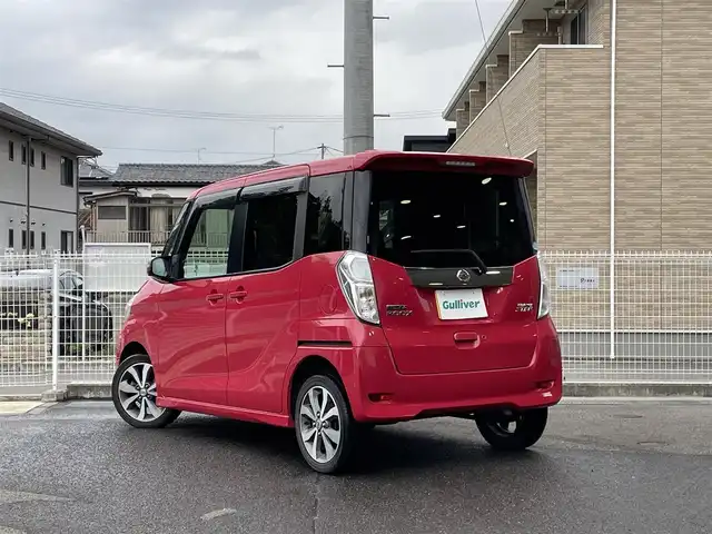 日産 デイズ ルークス ハイウェイスターターボ 福島県 2015(平27)年 6.7万km アゼリアピンク ワンオーナー/純正メモリーナビ/CD/DVD/SD/BT/USB/フルセグTV/エマージェンシーブレーキ/アラウンドビューモニター/両側パワースライドドア/オートライト/キセノンライト/フォグライト/プッシュスタート/ドアバイザー/フロアマット