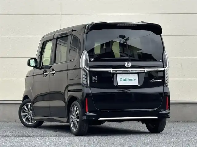 ホンダ Ｎ ＢＯＸ カスタム L 茨城県 2022(令4)年 5.5万km クリスタルブラックパール 純正メモリナビ/純正ドライブレコーダー(前方)/純正AW/フルセグ/バックカメラ/レーダークルーズコントロール/シートヒーター/両側パワースライド/ホンダセンシング/後ろコーナーセンサー/Wエアバック/オートライト/LEDヘッドライト