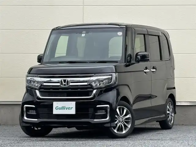 ホンダ Ｎ ＢＯＸ カスタム L 茨城県 2022(令4)年 5.5万km クリスタルブラックパール 純正メモリナビ/純正ドライブレコーダー(前方)/純正AW/フルセグ/バックカメラ/レーダークルーズコントロール/シートヒーター/両側パワースライド/ホンダセンシング/後ろコーナーセンサー/Wエアバック/オートライト/LEDヘッドライト