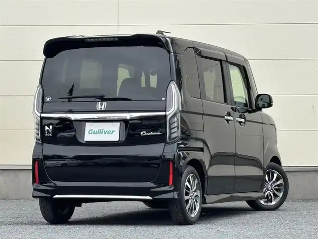 ホンダ Ｎ ＢＯＸ カスタム L 茨城県 2022(令4)年 5.5万km クリスタルブラックパール 純正メモリナビ/純正ドライブレコーダー(前方)/純正AW/フルセグ/バックカメラ/レーダークルーズコントロール/シートヒーター/両側パワースライド/ホンダセンシング/後ろコーナーセンサー/Wエアバック/オートライト/LEDヘッドライト