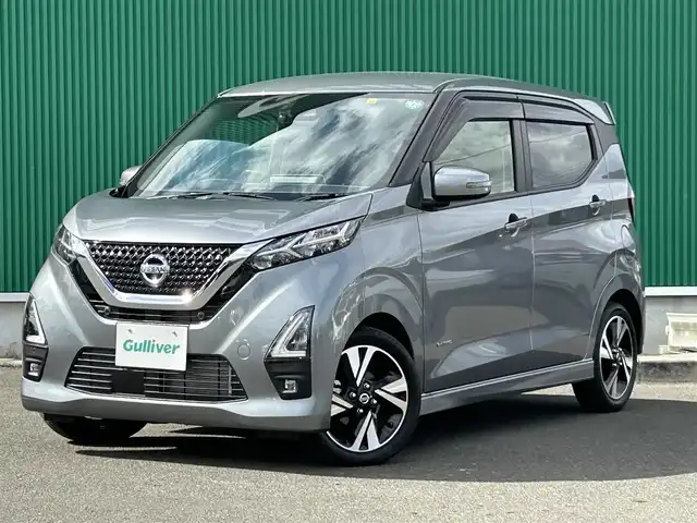 日産 デイズ ハイウェイスターG ターボ 宮城県 2022(令4)年 0.7万km チタニウムグレーメタリック インテリジェントアラウンドビューモニター/＝＝＝/ターボ/インテリジェントエマージェンシーブレーキ/車線逸脱警報/踏み間違い衝突防止アシスト/車線逸脱防止支援システム/前方衝突予測警報/ふらつき警報/標識検知機能/先行車発進お知らせ/コーナーセンサー/純正9インチナビ(MM222D-LE)/フルセグTV/Bluetooth/レコーダーリンク/純正前後ドライブレコーダー/ETC/LEDヘッドライト/フォグランプ/ハイビームアシスト/オートライト/ウインカーミラー/スマートキー＆プッシュスタート/ステアリングスイッチ/スペアキー/保証書