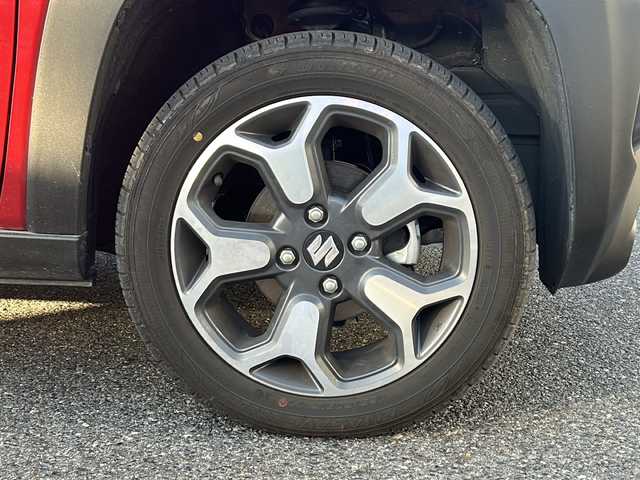 スズキ ハスラー HYBRID X ターボ 愛知県 2023(令5)年 1.3万km フェニックスレッドパール/ガンメタリック2トーンルーフ ・禁煙車/・ワンオーナー/・社外ナビ/フルセグTV/　(CN-HE02WD)/・Bluetooth/USB/・バックカメラ/・ETC/・ドライブレコーダー/・セーフティサポート/・デュアルカメラブレーキサポート/・車線逸脱警報/・ハイビームアシスト/・ふらつき警報/・先行車発進お知らせ/・アダプティブクルコン/・ルーフレール/・純正１５インチアルミ/・LEDオートライト/・フォグランプ/・プッシュスタート/・電動格納ミラーウインカー/・ドアバイザー/・純正フロアマット/・新車保証書/・取扱説明書