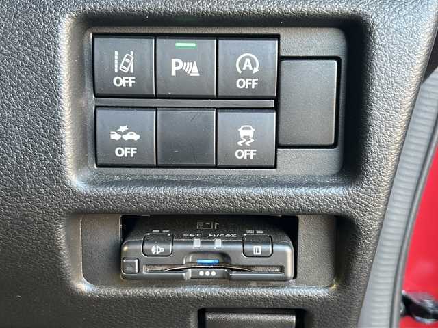 スズキ ハスラー HYBRID X ターボ 愛知県 2023(令5)年 1.3万km フェニックスレッドパール/ガンメタリック2トーンルーフ ・禁煙車/・ワンオーナー/・社外ナビ/フルセグTV/　(CN-HE02WD)/・Bluetooth/USB/・バックカメラ/・ETC/・ドライブレコーダー/・セーフティサポート/・デュアルカメラブレーキサポート/・車線逸脱警報/・ハイビームアシスト/・ふらつき警報/・先行車発進お知らせ/・アダプティブクルコン/・ルーフレール/・純正１５インチアルミ/・LEDオートライト/・フォグランプ/・プッシュスタート/・電動格納ミラーウインカー/・ドアバイザー/・純正フロアマット/・新車保証書/・取扱説明書