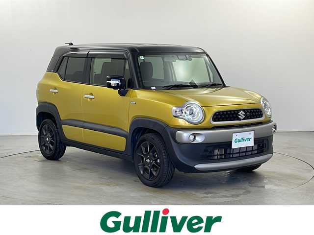 スズキ クロスビー HYBRID MZ 栃木県 2018(平30)年 1.5万km ラッシュイエローメタリック/ブラック2トーンルーフ 純正メモリーナビ(Panasonic CN-RZ846)/・Bluetooth/フルセグTV/CD/DVD/SD/USB/FM/AM/全周囲カメラ/スズキセーフティサポート/・デュアルセンサーブレーキサポート/・誤発進抑制/・車線逸脱抑制/・レーダークルーズコントロール/・標識認識/・先行車発進お知らせ　/シートヒーター(D/N席)/ドライブレコーダー/ビルトインETC/LEDヘッドライト/LEDフォグランプ/ドアバイザー/純正フロアマット/純正16インチアルミホイール/スマートキー×1本/サイド+カーテンエアバッグ