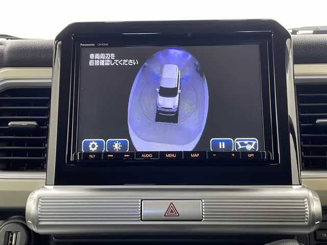 スズキ クロスビー HYBRID MZ 栃木県 2018(平30)年 1.5万km ラッシュイエローメタリック/ブラック2トーンルーフ 純正メモリーナビ(Panasonic CN-RZ846)/・Bluetooth/フルセグTV/CD/DVD/SD/USB/FM/AM/全周囲カメラ/スズキセーフティサポート/・デュアルセンサーブレーキサポート/・誤発進抑制/・車線逸脱抑制/・レーダークルーズコントロール/・標識認識/・先行車発進お知らせ　/シートヒーター(D/N席)/ドライブレコーダー/ビルトインETC/LEDヘッドライト/LEDフォグランプ/ドアバイザー/純正フロアマット/純正16インチアルミホイール/スマートキー×1本/サイド+カーテンエアバッグ