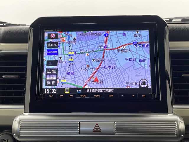 スズキ クロスビー HYBRID MZ 栃木県 2018(平30)年 1.5万km ラッシュイエローメタリック/ブラック2トーンルーフ 純正メモリーナビ(Panasonic CN-RZ846)/・Bluetooth/フルセグTV/CD/DVD/SD/USB/FM/AM/全周囲カメラ/スズキセーフティサポート/・デュアルセンサーブレーキサポート/・誤発進抑制/・車線逸脱抑制/・レーダークルーズコントロール/・標識認識/・先行車発進お知らせ　/シートヒーター(D/N席)/ドライブレコーダー/ビルトインETC/LEDヘッドライト/LEDフォグランプ/ドアバイザー/純正フロアマット/純正16インチアルミホイール/スマートキー×1本/サイド+カーテンエアバッグ