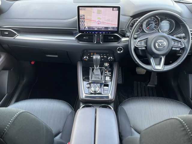 マツダ ＣＸ－８ 25T プロアクティブ 道東・釧路十勝 2019(令1)年 5.6万km スノーフレイクホワイトパールマイカ ・４WD/・アルパイン11インチフローティングナビ/（CD・DVD・SD・AM・FM・SD・BT・フルセグ）/・全方位カメラ/・電動格納ミラー/・ドアバイザー/・パワーバックドア/・レーンキープアシスト/・リアパーキングセンサー/・アイドリングストップ/・アダプティブクルーズコントロール/・革巻きステアリング/・スマートキー/・プッシュスタート/・MTモード付AT/・ステアリングヒーター/・前席シートヒーター/・ETC２．０/・社外AW付冬タイヤ積込